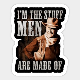 John Vintage Wayne The drama Stuff Sticker